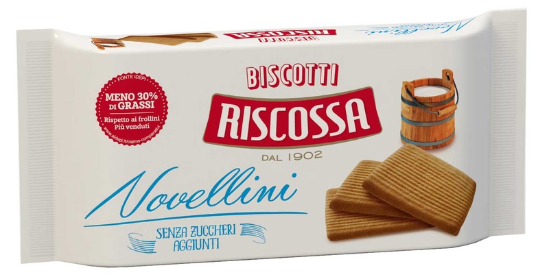 Novellini - sušenky bez přídavku cukru se sladidly RISCOSSA 350 g