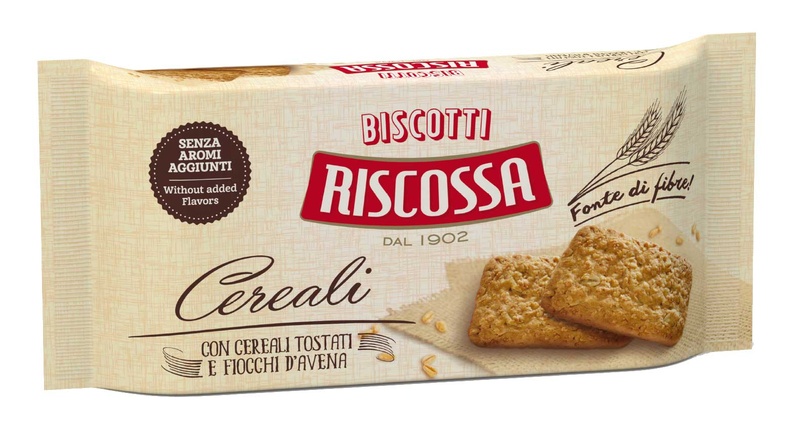 Cereali - sušenky s křupavými cereáliemi a ovesnými vločkami RISCOSSA 410 g  