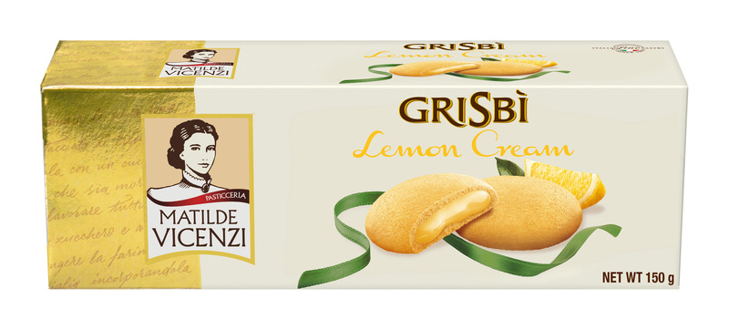 Grisbí lemon cream - sušenky s citrónovou náplní VICENZI 150g