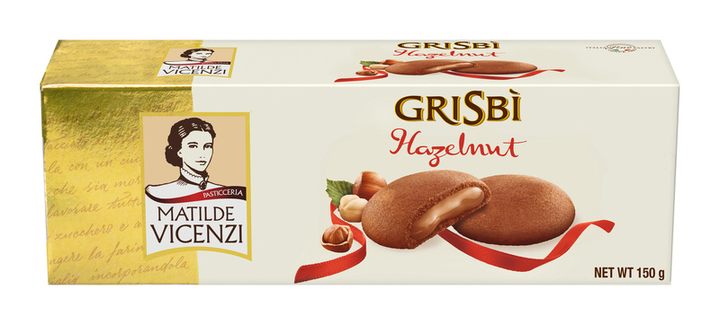 Grisbí hazelnut cream - sušenky s lískooříškovou náplní VICENZI 150g