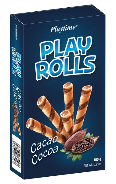 Play Rolls Cacao - trubičky plněné kakaovou náplní PLAYTIME 150 g